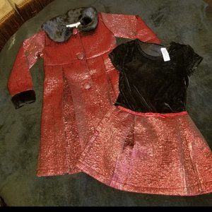 GIRLS HOLIDAY PAGEANT INTERVIEW DRESS SUIT SZ 6